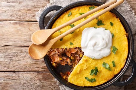 Recipe: Chipotle Chicken and Corn Tamale Pie