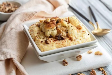 Recipe: Polenta With Roasted Cauliflower and Walnuts