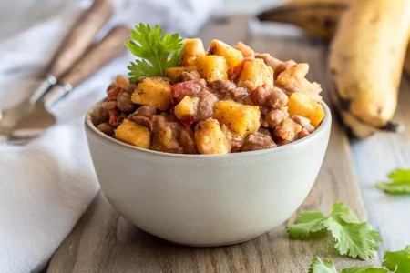 Recipe: Caribbean-Style Pink Beans With Plantains