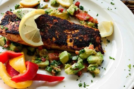 Recipe: Blackened Salmon With Avocado
