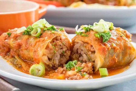 Recipe: Turkey and Beef Stuffed Cabbage