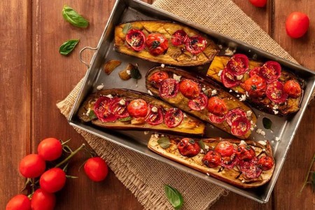 Recipe: Roasted Eggplant and Tomatoes