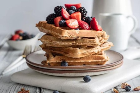 Recipe: Oatmeal Pecan Waffles or Pancakes