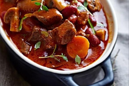 Recipe: Beef, Bean and Cremini Mushroom Stew