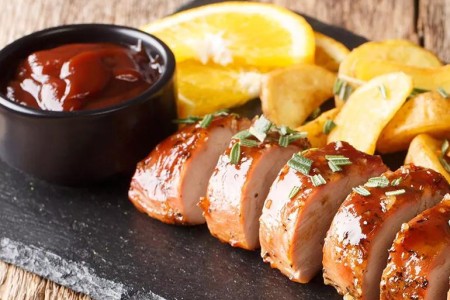 Recipe: Honey-Orange Grilled Pork Tenderloin With Chipotle Chiles