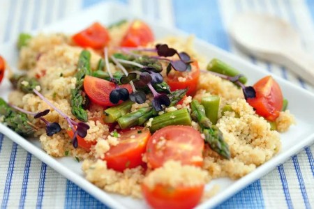 Recipe: Lemon Couscous With Asparagus and Cherry Tomatoes