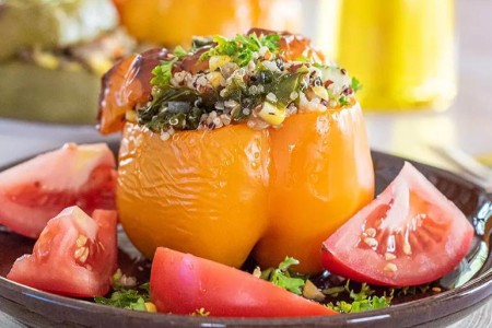 Recipe: Stuffed Peppers with Veggies and Quinoa