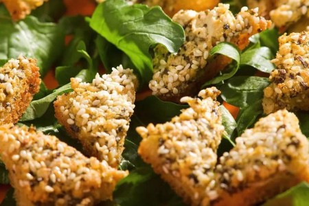 Recipe: Sesame Seed-Crusted Tofu