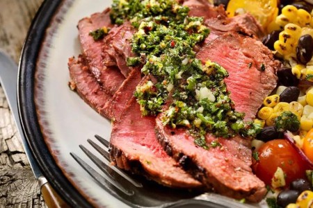 Recipe: Grilled Steak With Chimichurri Sauce