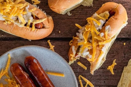 Recipe: Tofu or Turkey Dogs With Sauerkraut