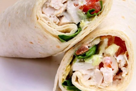 Recipe: Lime, Herb, Ginger and Jalapeno Chicken Salad Wrap