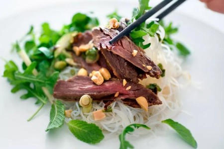 Recipe: Thai Grilled Steak Salad With Rice Noodles