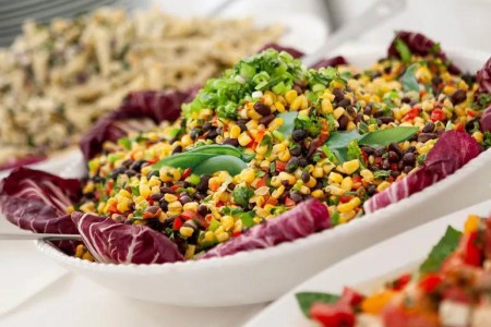 Recipe: Summer Succotash With Black Bean Purée