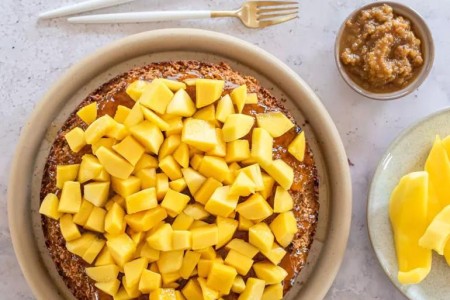 Recipe: Mango Almond Celebration Cake