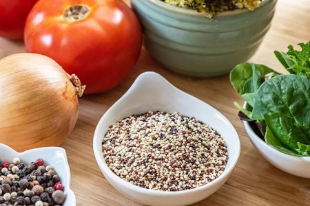 Recipe: Quinoa, Black Bean, Arugula and Spinach Ragout