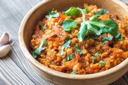 Recipe: Lentils With Roasted Curry Tomatoes