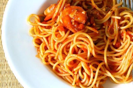Recipe: Slow-Roasted Tomato Sauce With Whole-Wheat Spaghetti