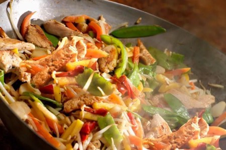 Recipe: Chicken, Sweet Potato and Snow Pea Stir Fry