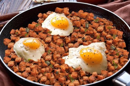 Recipe: Sweet Potato Hash With Eggs