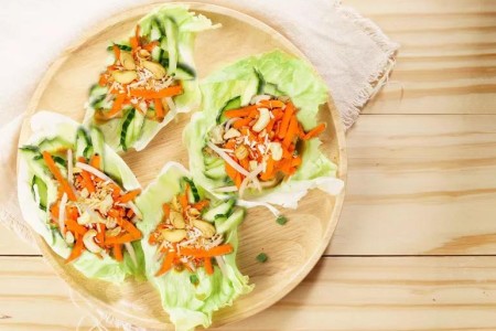 Recipe: Thai Lettuce Cups With Spicy Cashew Dressing