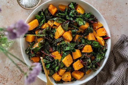 Recipe: Chard and Roasted Butternut Squash