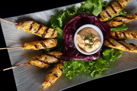 Grilled Chicken Skewers With Creamy Herb Sauce Recipe