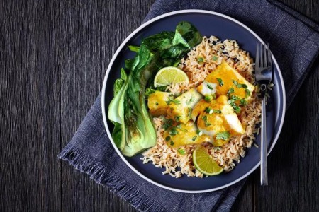 Recipe: Coconut Curry Cod With Bok Choy