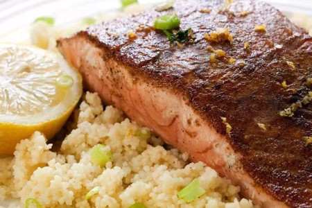 Recipe: Harissa-Baked Wild King Salmon Fillets