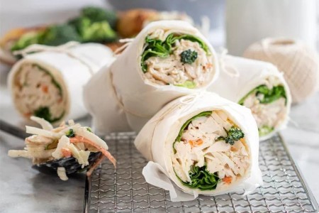 Recipe: Chicken and Broccoli Slaw Wrap