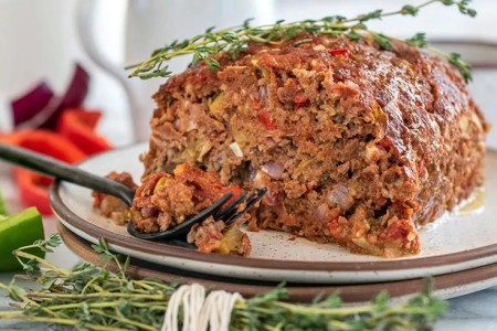 Recipe: Lighter Meatloaf Seasoned With Peppers and Herbs