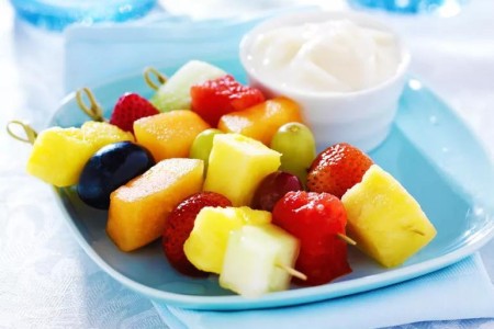 Recipe: Fruit Kabobs With Yogurt Honey Dip