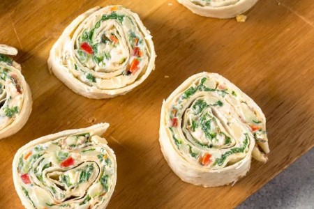 Recipe: Low-Fat Veggie and Cream Cheese Pinwheels