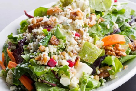 Recipe: Purple Kale Salad With Apples and Walnuts