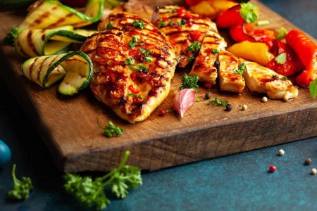 Recipe: Grilled Fresh-Herbed Chicken With Summer Vegetables