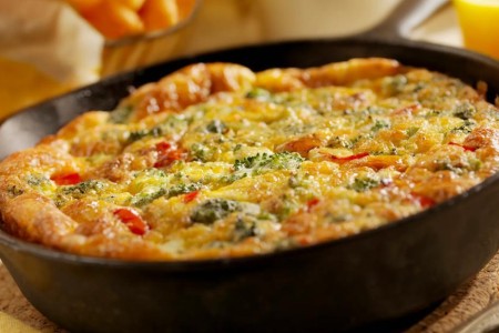 Recipe: Vegetable Frittata With Sweet Potato Home Fries