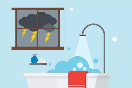 Striking Facts About Showering During a Thunderstorm