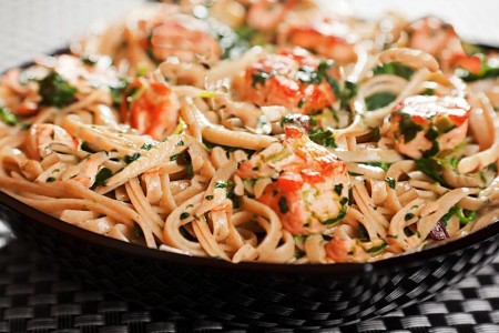Recipe: Cold Asian Noodle Salad With Salmon