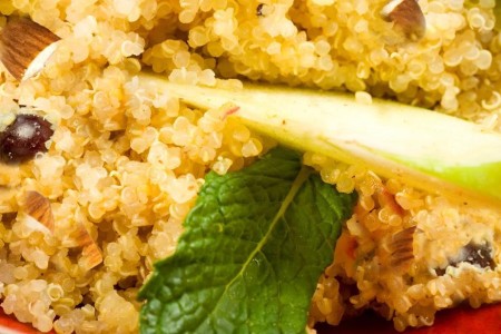 Recipe: Quinoa and Apple Salad With Almonds and Mint