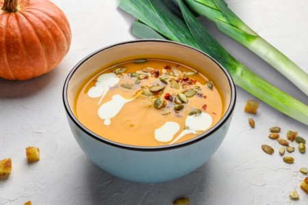 Recipe: Pumpkin Leek Soup With Smoked Paprika