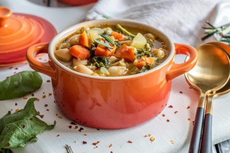 Recipe: White Bean Stew With Rosemary and Spinach
