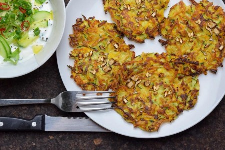 Recipe: Walnut, Zucchini and Potato Pancakes